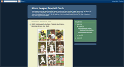 Desktop Screenshot of minorleaguebaseballcards.blogspot.com