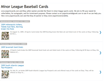 Tablet Screenshot of minorleaguebaseballcards.blogspot.com