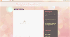 Desktop Screenshot of delightfulparadise.blogspot.com