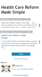 Mobile Screenshot of healthcarereform-medicvue.blogspot.com