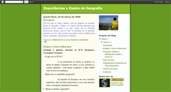 Desktop Screenshot of experienciaemgeografia.blogspot.com