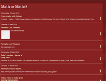 Tablet Screenshot of mathormaths.blogspot.com