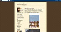 Desktop Screenshot of loulovesfood.blogspot.com