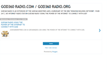 Tablet Screenshot of god360radioministry.blogspot.com