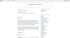 Desktop Screenshot of hoorayvegan.blogspot.com