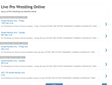 Tablet Screenshot of liveprowrestlingvideostreaming.blogspot.com