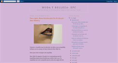 Desktop Screenshot of modaybelleza-epc.blogspot.com