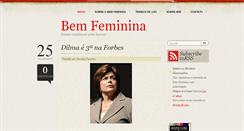 Desktop Screenshot of bemfeminina.blogspot.com