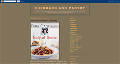 Desktop Screenshot of cupboardandpantry.blogspot.com