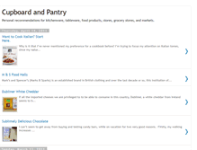 Tablet Screenshot of cupboardandpantry.blogspot.com