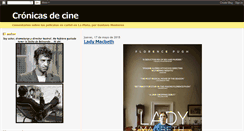 Desktop Screenshot of cronicas-de-cine.blogspot.com