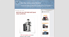 Desktop Screenshot of best-buy-juicers.blogspot.com