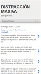Mobile Screenshot of distraccionmasiva.blogspot.com