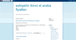 Desktop Screenshot of eskisehir-ikinci-el-araba-fiyatlari.blogspot.com