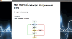 Desktop Screenshot of niranjanmeegammana.blogspot.com