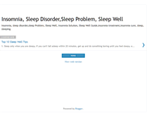 Tablet Screenshot of insomnia-solution.blogspot.com