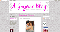Desktop Screenshot of ajoyeuxday.blogspot.com