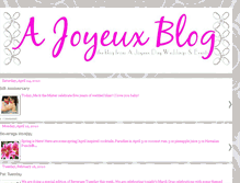 Tablet Screenshot of ajoyeuxday.blogspot.com