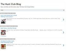 Tablet Screenshot of huntclubblog.blogspot.com