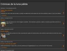 Tablet Screenshot of cronicasdelalunapalida.blogspot.com