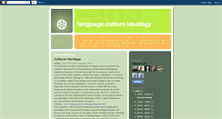 Desktop Screenshot of languagecultureideology.blogspot.com