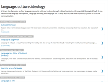 Tablet Screenshot of languagecultureideology.blogspot.com
