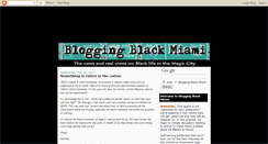 Desktop Screenshot of bloggingblackmiami.blogspot.com