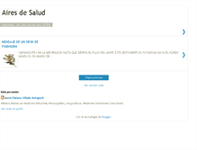 Tablet Screenshot of airesdesalud.blogspot.com