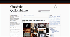 Desktop Screenshot of cineclubequilombinho.blogspot.com