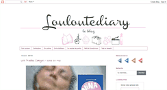 Desktop Screenshot of louloutediary.blogspot.com