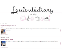 Tablet Screenshot of louloutediary.blogspot.com