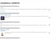 Tablet Screenshot of ignoranciacoerente.blogspot.com