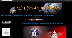 Desktop Screenshot of elorodelosdioses.blogspot.com