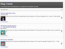 Tablet Screenshot of blagcreole.blogspot.com