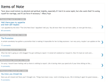 Tablet Screenshot of itemsofnote.blogspot.com