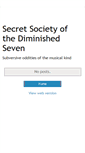 Mobile Screenshot of diminishedseven.blogspot.com