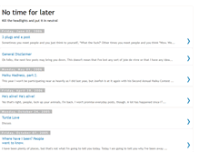 Tablet Screenshot of notimeforlater.blogspot.com