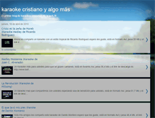 Tablet Screenshot of karaokecristianoyalgomas.blogspot.com