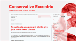 Desktop Screenshot of conservativeeccentric.blogspot.com