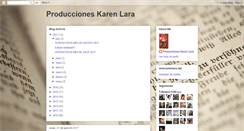 Desktop Screenshot of karenlaraproducciones.blogspot.com