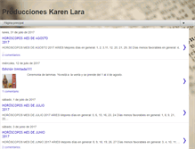 Tablet Screenshot of karenlaraproducciones.blogspot.com