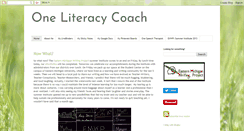 Desktop Screenshot of onelitcoach.blogspot.com