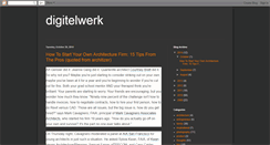 Desktop Screenshot of digitelwerk.blogspot.com