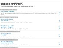 Tablet Screenshot of bestionicairpurifiers.blogspot.com