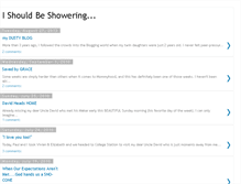 Tablet Screenshot of ishouldbeshowering.blogspot.com
