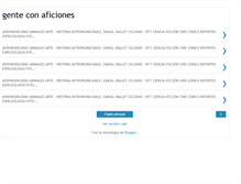 Tablet Screenshot of genteconaficiones.blogspot.com
