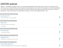 Tablet Screenshot of lexiconpodcast.blogspot.com
