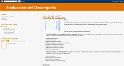 Desktop Screenshot of evaluaciondeldesempeno.blogspot.com