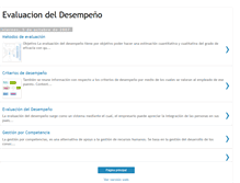 Tablet Screenshot of evaluaciondeldesempeno.blogspot.com