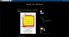 Desktop Screenshot of jhonebelgrowicz.blogspot.com